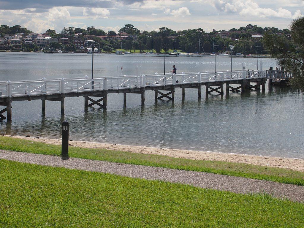 Fishing is allowed off the wharf at Bayview Park. Just remeber to keep it clean © Gary Brown